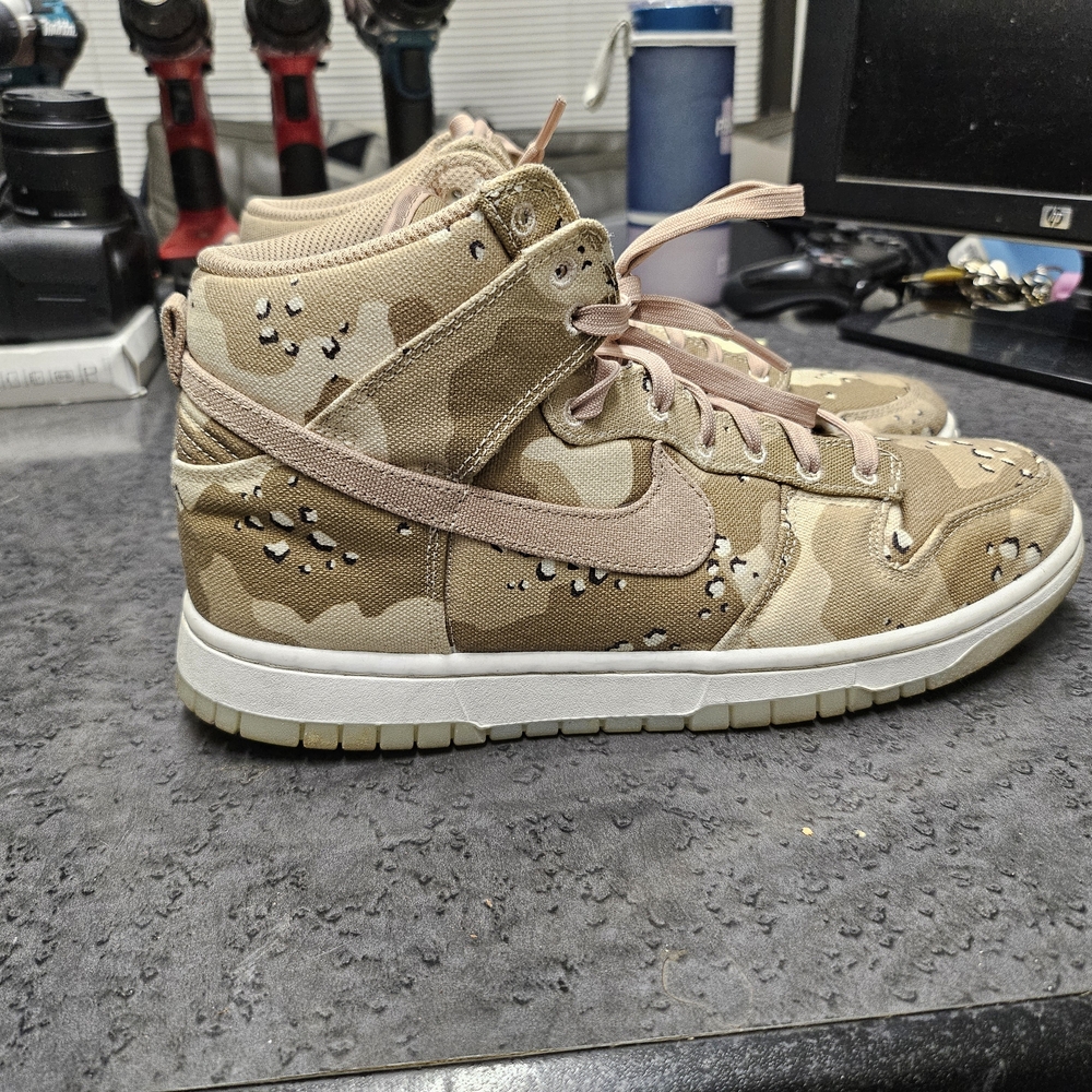 Camouflage High-Top Sneakers